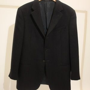 Armani Collezioni dark blue three button blazer